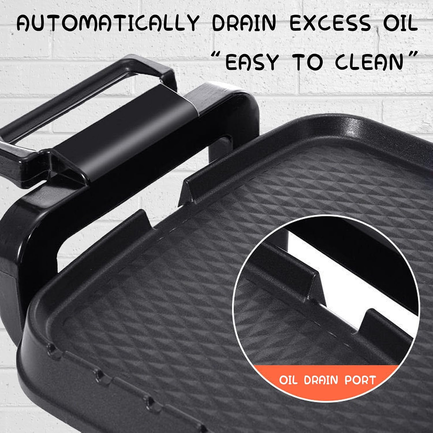 Household Electric Hot Pot with Grill, Detachable Soup Pot and BBQ Pan, Independent Power Supply, Non-stick Pot, Easy to Clean, For 5-10 People to Enjoy, 2700 W