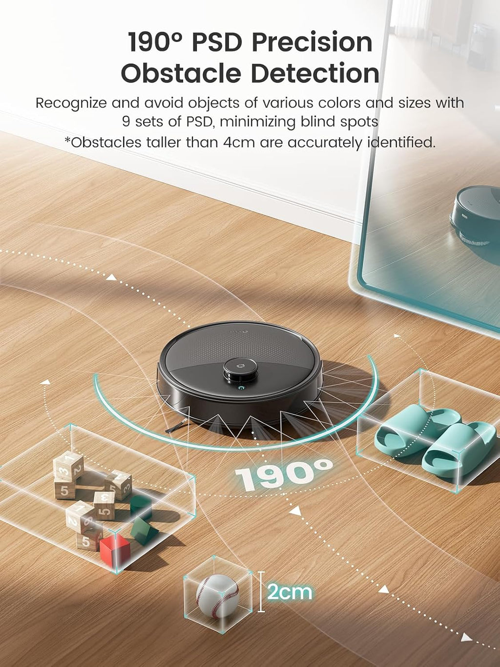 Lefant Robot Vacuum and Mop, 22,000Pa Suction,All-in-One, 90-Day Self-Emptying, Obstacle Avoidance, Auto Mop Washing&Drying, for Pet Hair Carpet, 5G WiFi Alexa/APP/iWatch Control, M3 Ultra