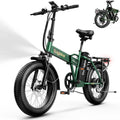 Foldable Electric Bike for Adults, 48V 20Ah Removable Lithium Battery up to 80Miles, 20' Fat Tire 1000W Peak Motor Dirt Ebike Adult Electric Bicycle for Commute Beach Mountain E Bike