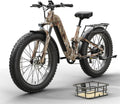 PUCKIPUPPY Electric Bike for Adults 960W, 48V 20AH Battery Adult Ebike, Full Suspension 26' Fat Tire E Bike, 28MPH 80Miles Range Mountain Electric Bicycle, 7 Speed, Hydraulic Disc Brakes