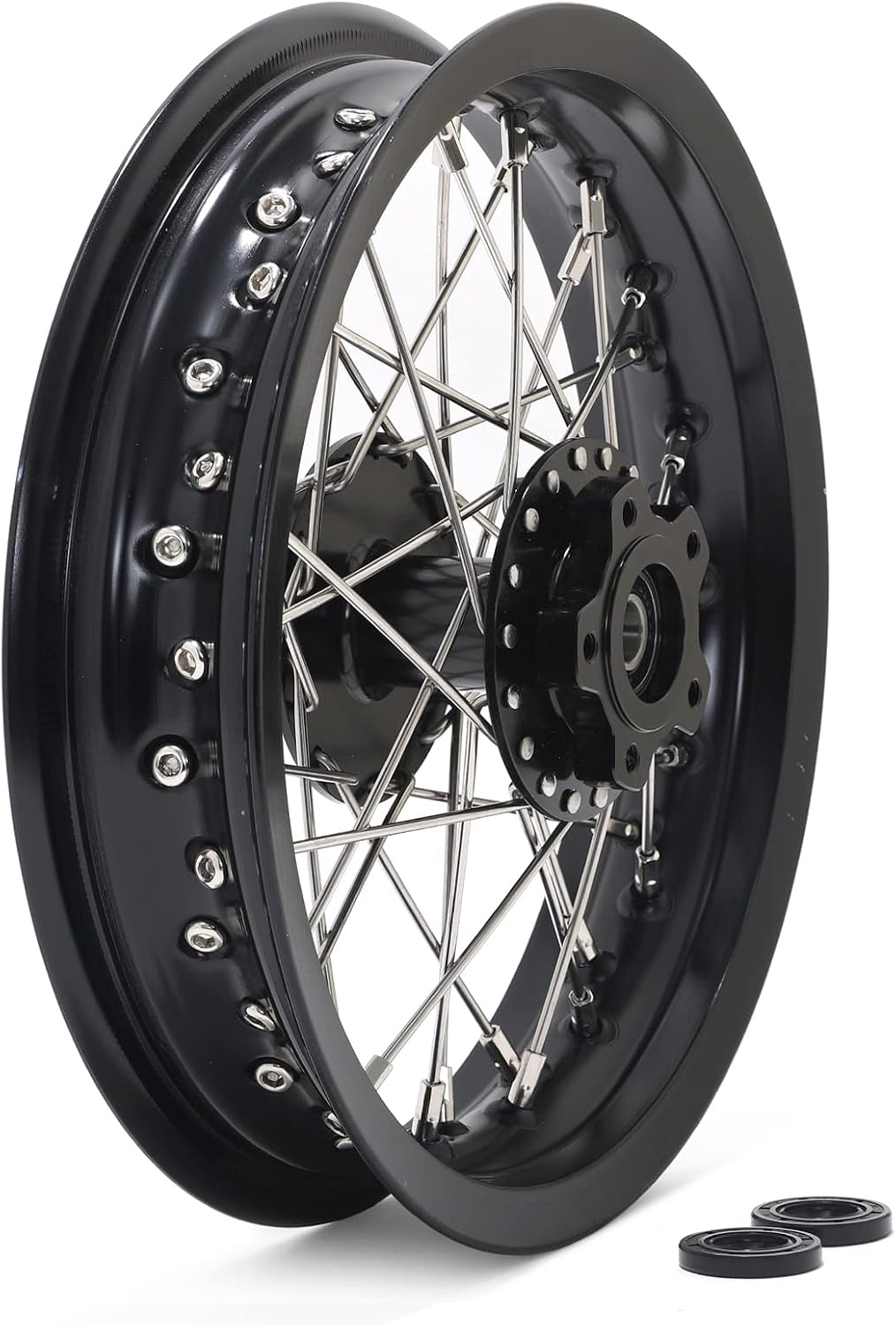 TOFR 12' x 2.15' Rear Wheel Rim Spoke Hub for Surron SUR-RON Light Bee X LBX for Segway X160 X260