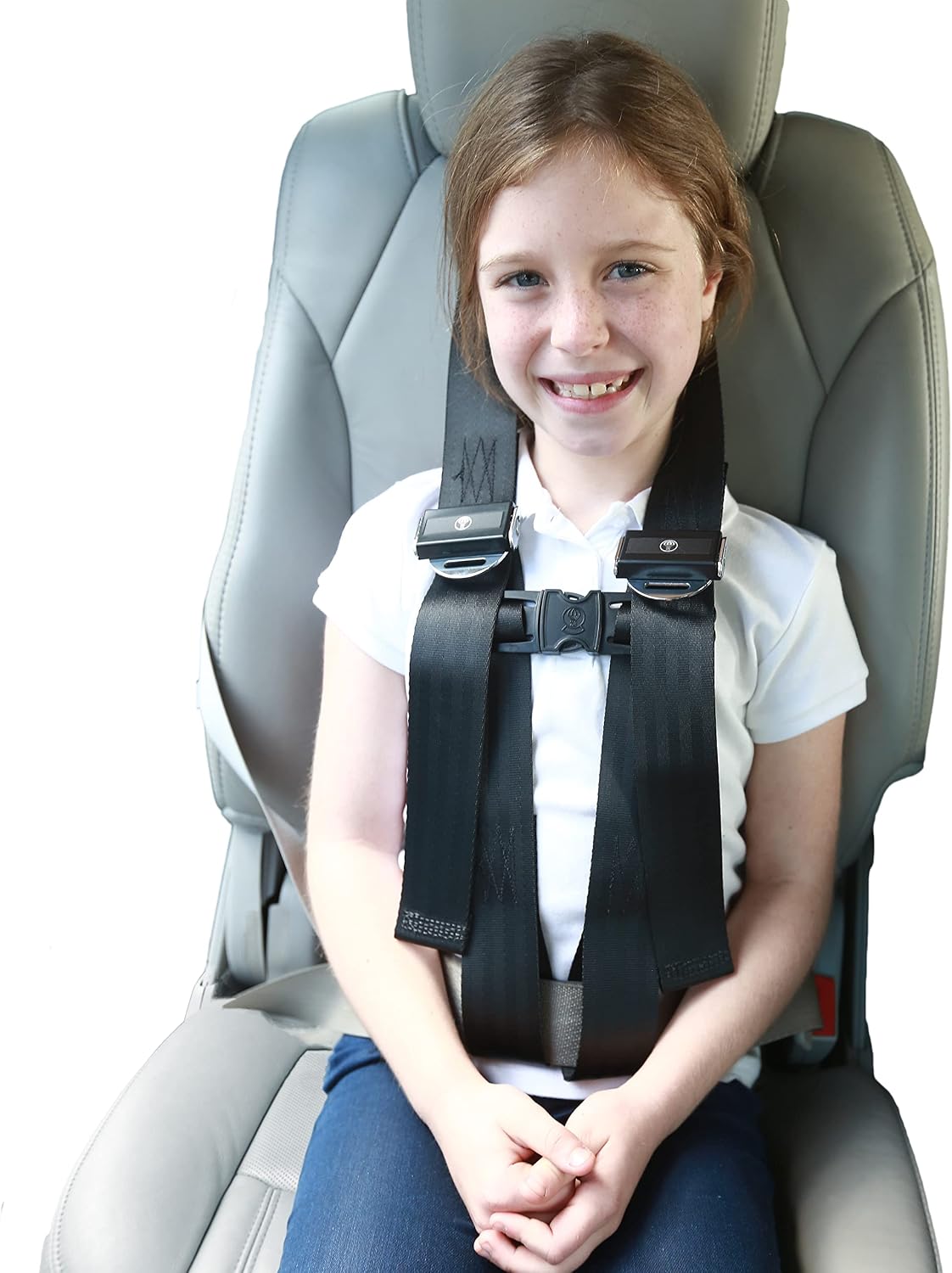 EZ-ON Products Durable 86Y. One Size Fits Most. Converts Personal Vehicle Lap or Lap/Shoulder Seatbelts Into a 4-Point Securement. User-Friendly Vest. No Mount Needed. Meets NHTSA Regulation.