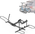 MOPHOTO Heavy-Duty Folding Trike Rack for Adult Tricycles, 170 lbs Hitch Mount Carrier, Fits 5' Fat Tires & 42.1'–59' Wheelbase, Rear Trike Rack with 2' Receiver for Cars, Trucks, SUVs, RVs