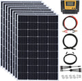 1200 Watt 24Volt Solar Panel Kit 8X150W Monocrystalline Module 50A Charge Controller for RV, Boats, Trailer, Camper,Off-Grid System((1200W Solar kit)