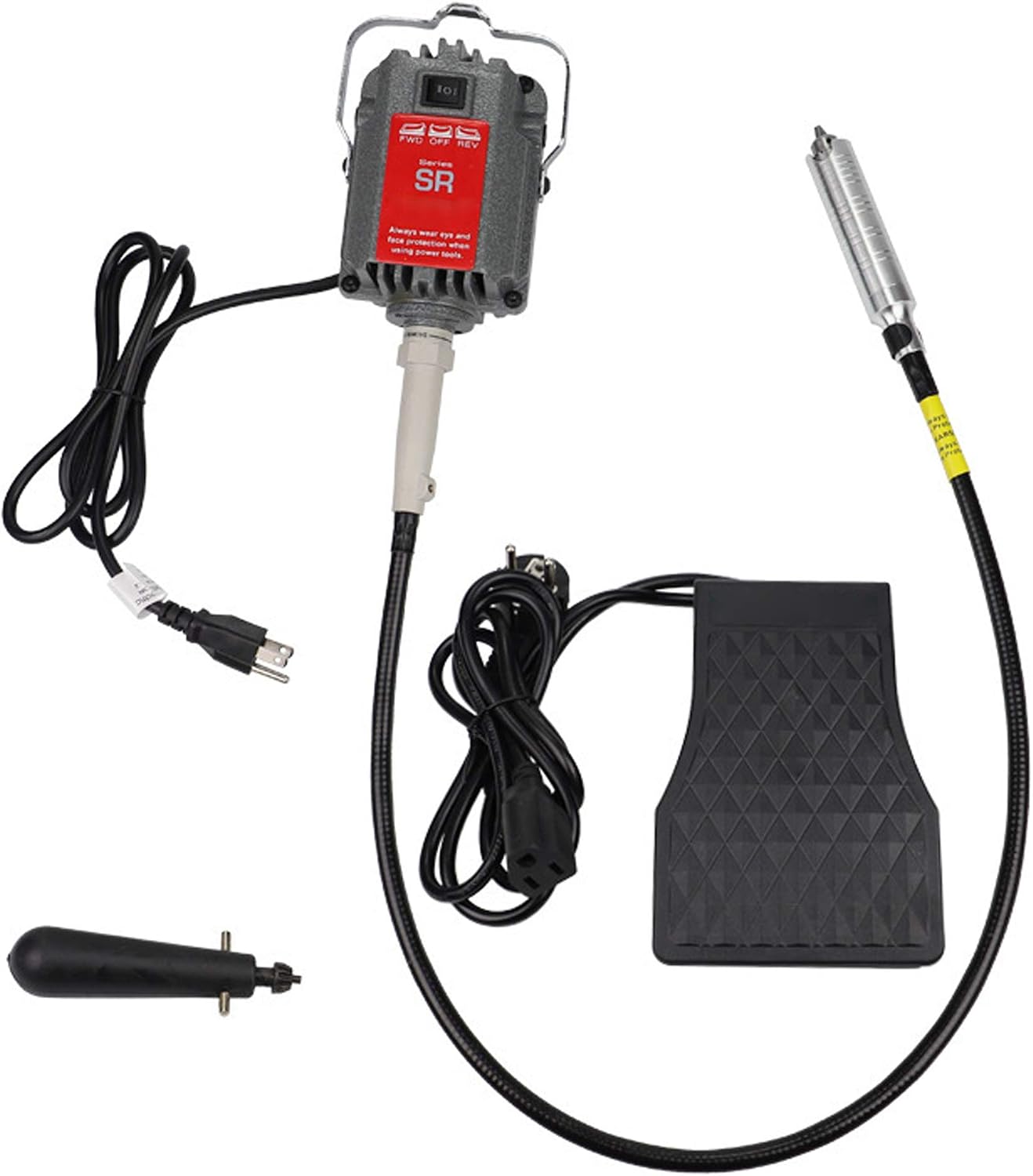YUEWO SR 220V/110V Mill Motor with Flexible Shaft Grinder Polishing Motor Jewelry Tool Equipment for Engraving Polishing Drilling Cutting