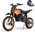 EILLEO Electric Dirt Bike for Adults/Teens, 48V 3000W Electric Motorcycle with 14'/12' Fat Tire, 37.5MPH 60 Miles Range, Mountain Off-Road Ebike with Hydraulic Brakes Age 13+