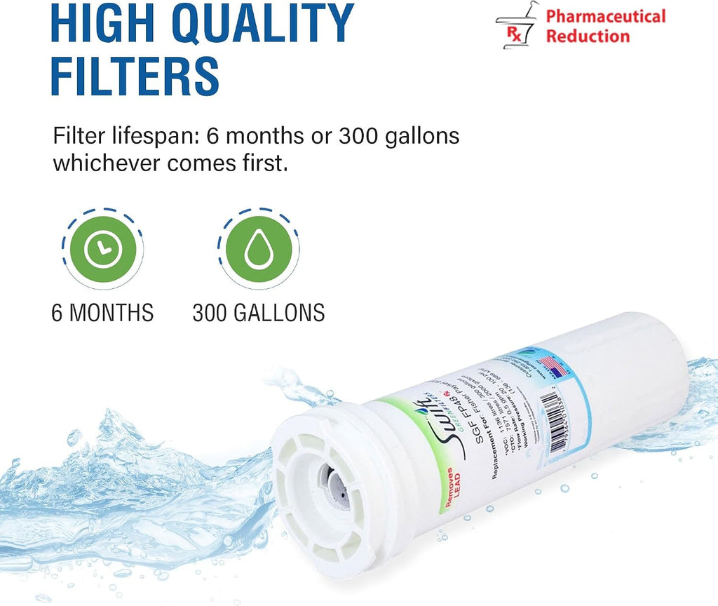 Swift Green Filters SGF-LA22 Rx Compatible Refrigerator Water Filter for LT500P, 5231JA2002A, 46-9890, EFF-6005A, Made in USA (6 Pack)