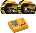 (2PACK 12.0AH+1 Charger) Replace for DeWalt Flex 20V/60V 12000mAh Lithium Battery Compatible with DCB606 DCB612 DCB606-2 DCB609 DCB609-2 DCB204 DCB205 DCB206 Cordless Power Tools Get A Charger