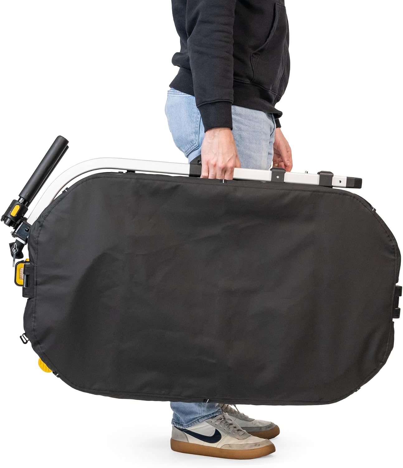 Burley Hopper | Compact Cargo Bike Trailer & Stroller Wagon with Spacious Storage, Rigid Floor, Durable Interior & Parking Brake