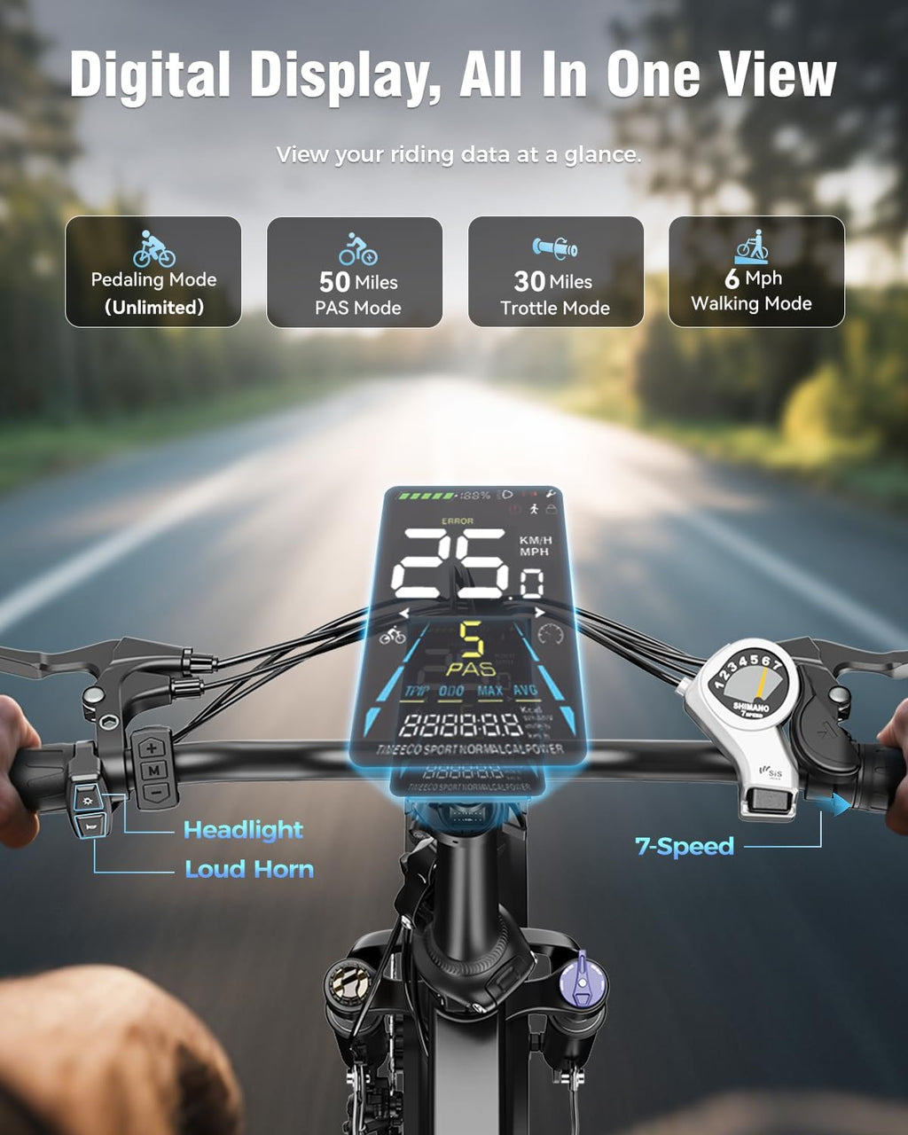 Jasion EBS Folding Electric Bike for Adults, Compact Portable 20' Fat Tire Ebike with 1200W Peak Motor, 48V Removable Battery, 25 MPH 50 Miles Aluminum Frame E-Bike Suitable for Trunk, RV, Apartment