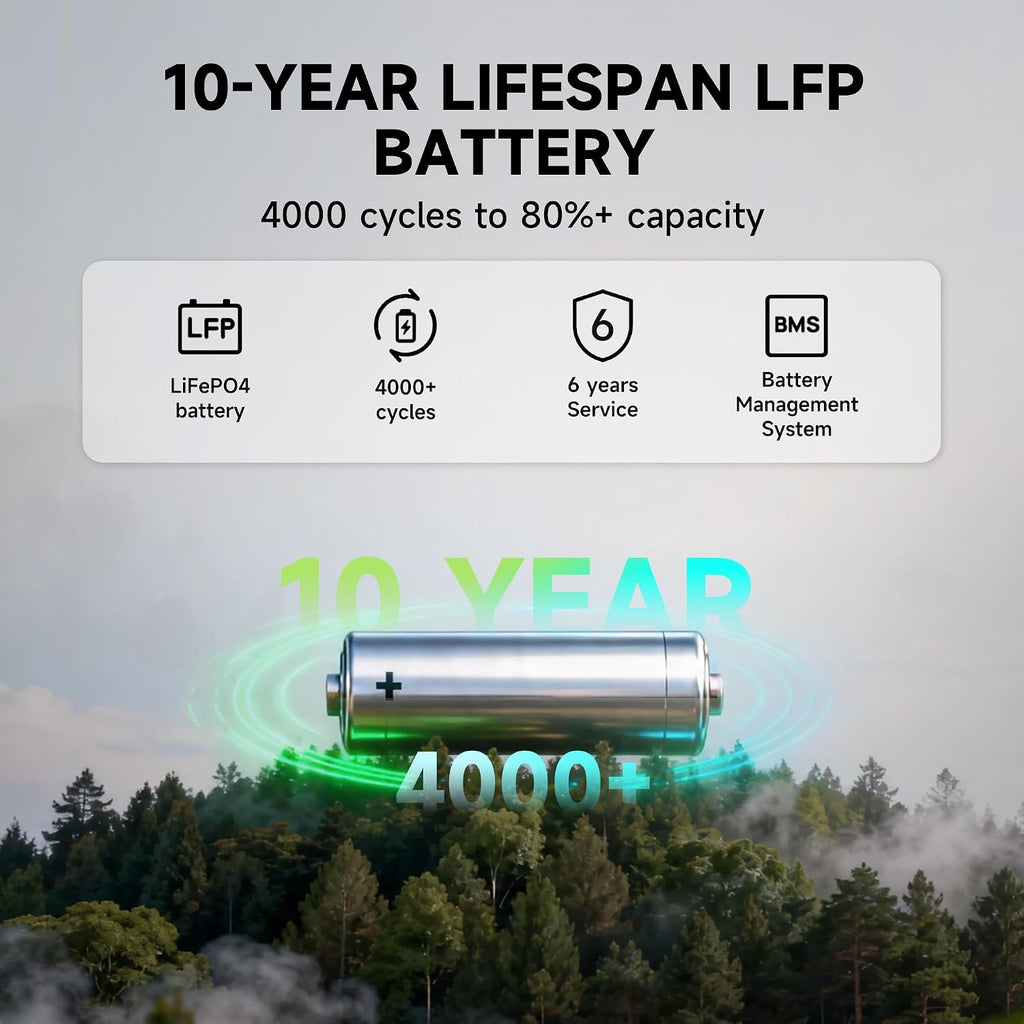 ALLPOWERS Solar Generator R1500 LITE with 100W Foldable Solar Panel,1056Wh Portable Power Station LiFePO4 (LFP) Battery,1600W AC/100W USB-C Output for Outdoor Camping,Travel,Hunting,and Power Outages