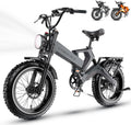 1000W(Peak 2000W)Folding Electric Bike for Adults,35MPH 100Mile,48V 25Ah Removable Battery,20' x 4.0 Fat Tire Foldable Electric Bicycle,8-Speed Electric Mountain E-Bike,UL Certified Commuter Ebikes