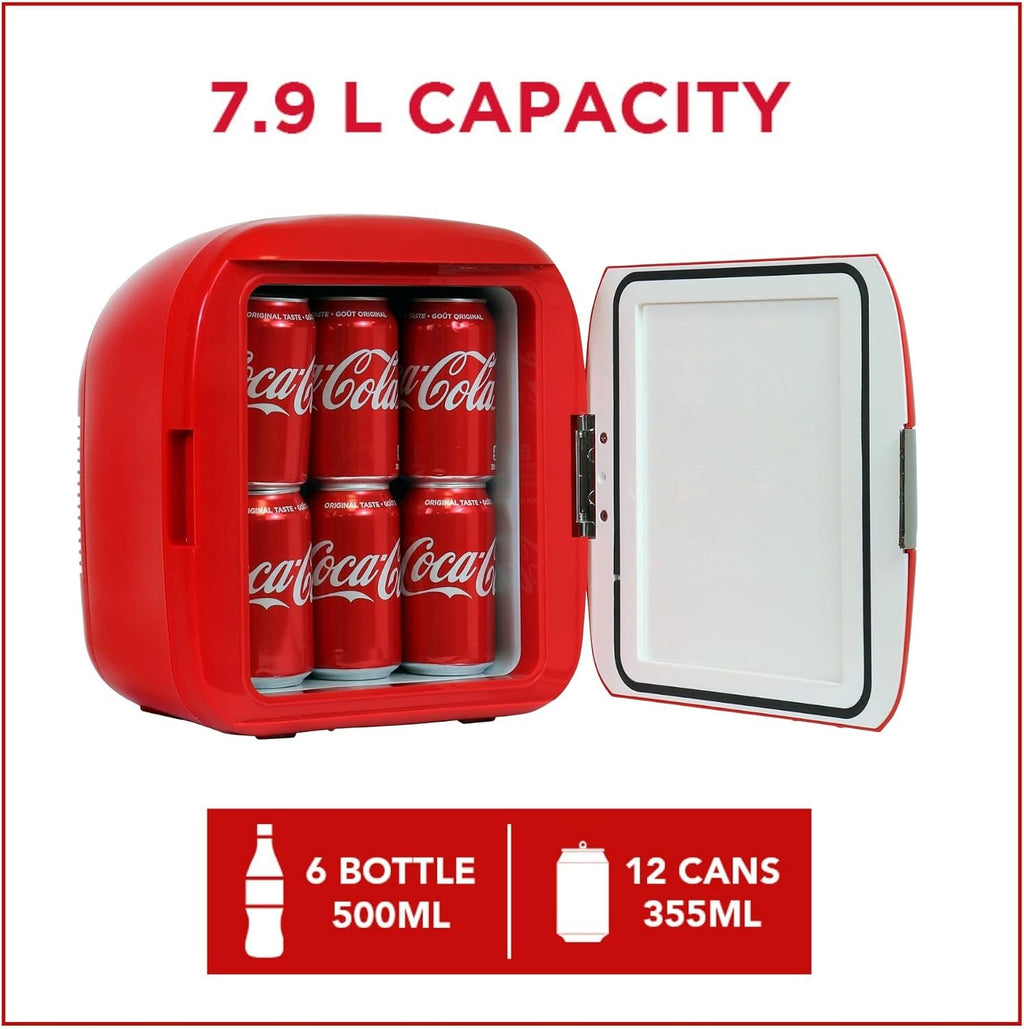 Coca-Cola CCU09 12 Can AC/DC Cube Electric Cooler by Koolatron