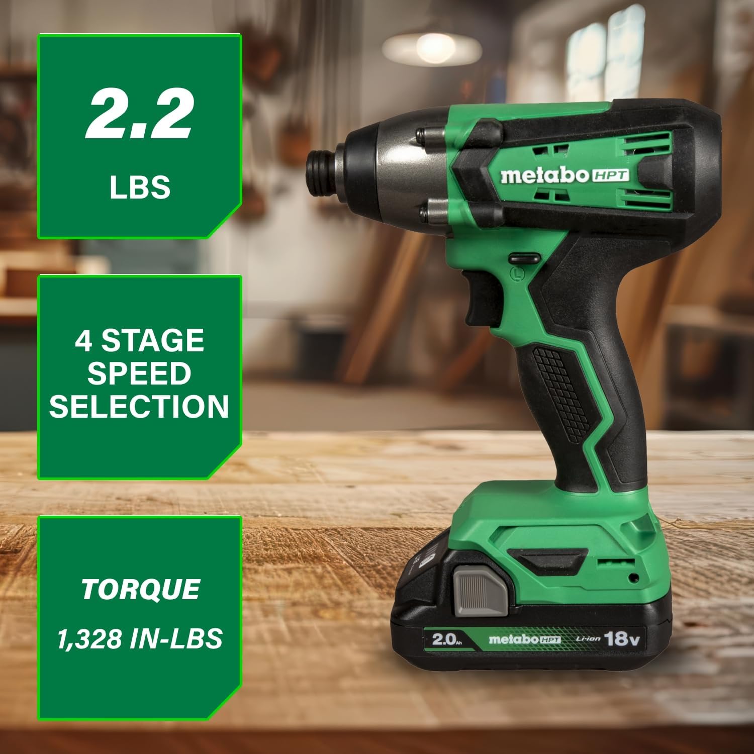 Metabo HPT 18V MultiVolt Cordless Hammer Drill and Impact Driver Combo Kit, Cordless Power Tool Set with 2 Lithium-Ion Batteries and Charger, Lightweight and Ergonomic Design, Carrying Bag, KC18DFX
