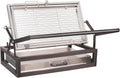 Tabletop Rotisserie Grill - Compact 360° Rotating Charcoal BBQ for Balcony & Camping, Detachable Ash Pan (KA-6166T)