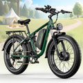 6000W Max 50 MPH up to100 Mile Dual Motor E-Bike for Adults, 60V 1200Wh Long-Lasting Battery with 26' Fat Tire All Terrain Adults with Adventure and Commuting Electric Bike