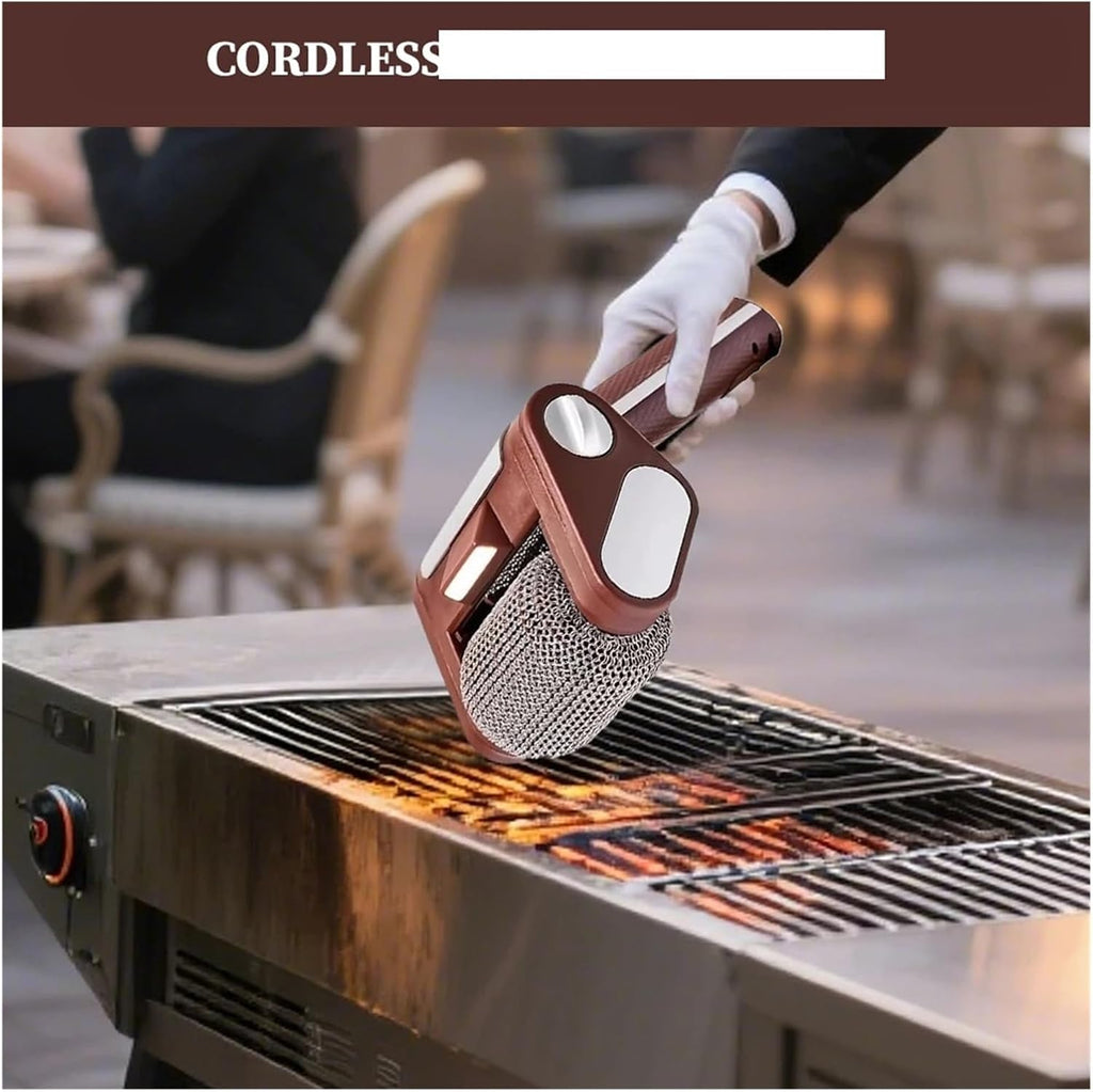 Fit for Cordless Electric Grill Cleaner with Lights - Bristle-Free BBQ Brush for Effortless Cleaning(Brush set B)