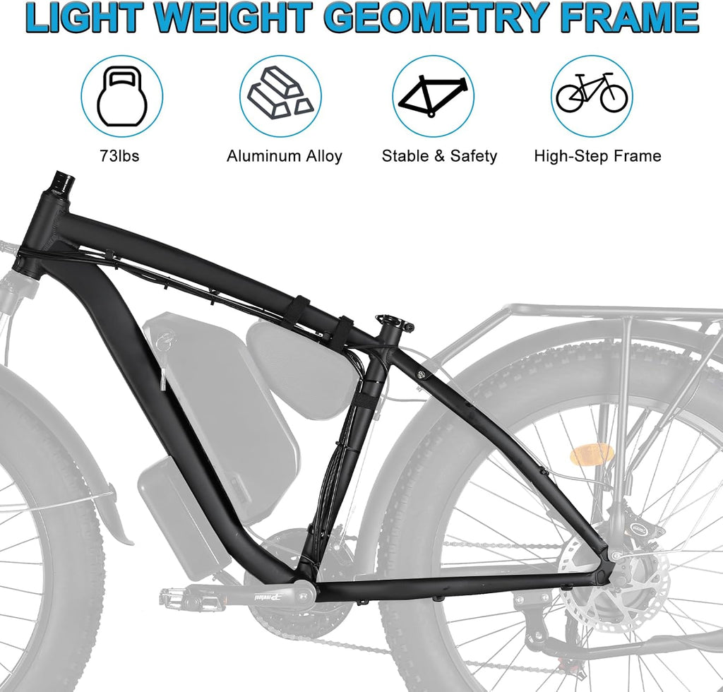 Electric Bike for Adults, 5000W Peak Dual Motor 60V/52V 25Ah/23Ah 20MPH AWD Ebike 21 Speed 26' Fat Tire MTB Hydraulic Disc Brake