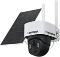 Defender 4G LTE 2K+ AI Frontier PTZ Wireless Outdoor Security Camera, 5W Solar Panel, 360° AI Tracking, Deterrence, 2 Way Talk, 9400maH Battery, Works with Empower App, eSIM Included
