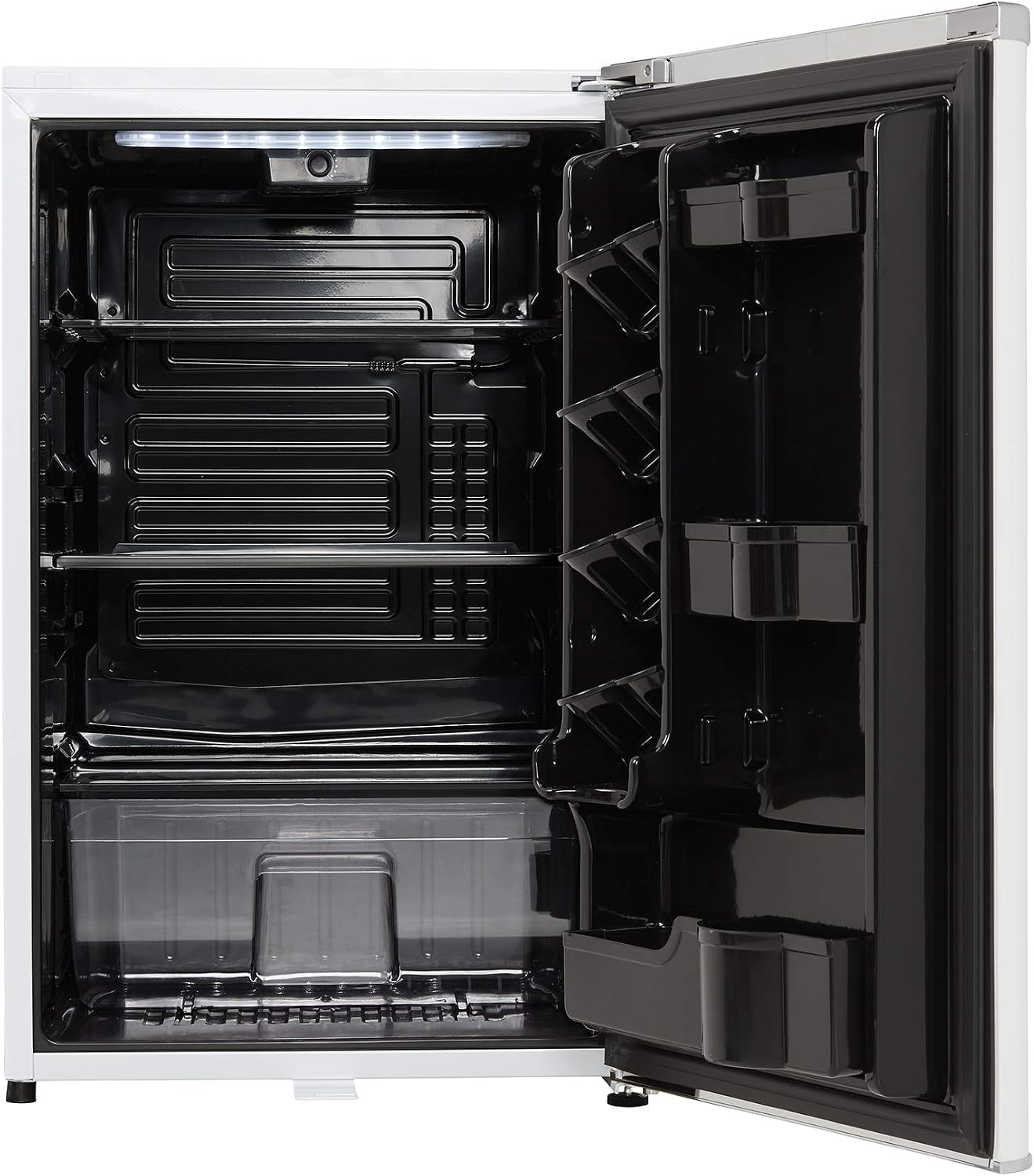 Danby DAR044A6PDB 4.4 Cu.Ft. Mini Fridge, Compact Refrigerator For Bedroom, Living Room, Bar, Dorm, Kitchen, Office, E-Star In Pearl White With Lock