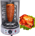Commercial Electric Grill, Gyros Rotisserie Grill Machine 3KW w/2 Heating Pipes Machine Automatic Rotating Machine for Party Famil Restaurants (2 heating pipes)