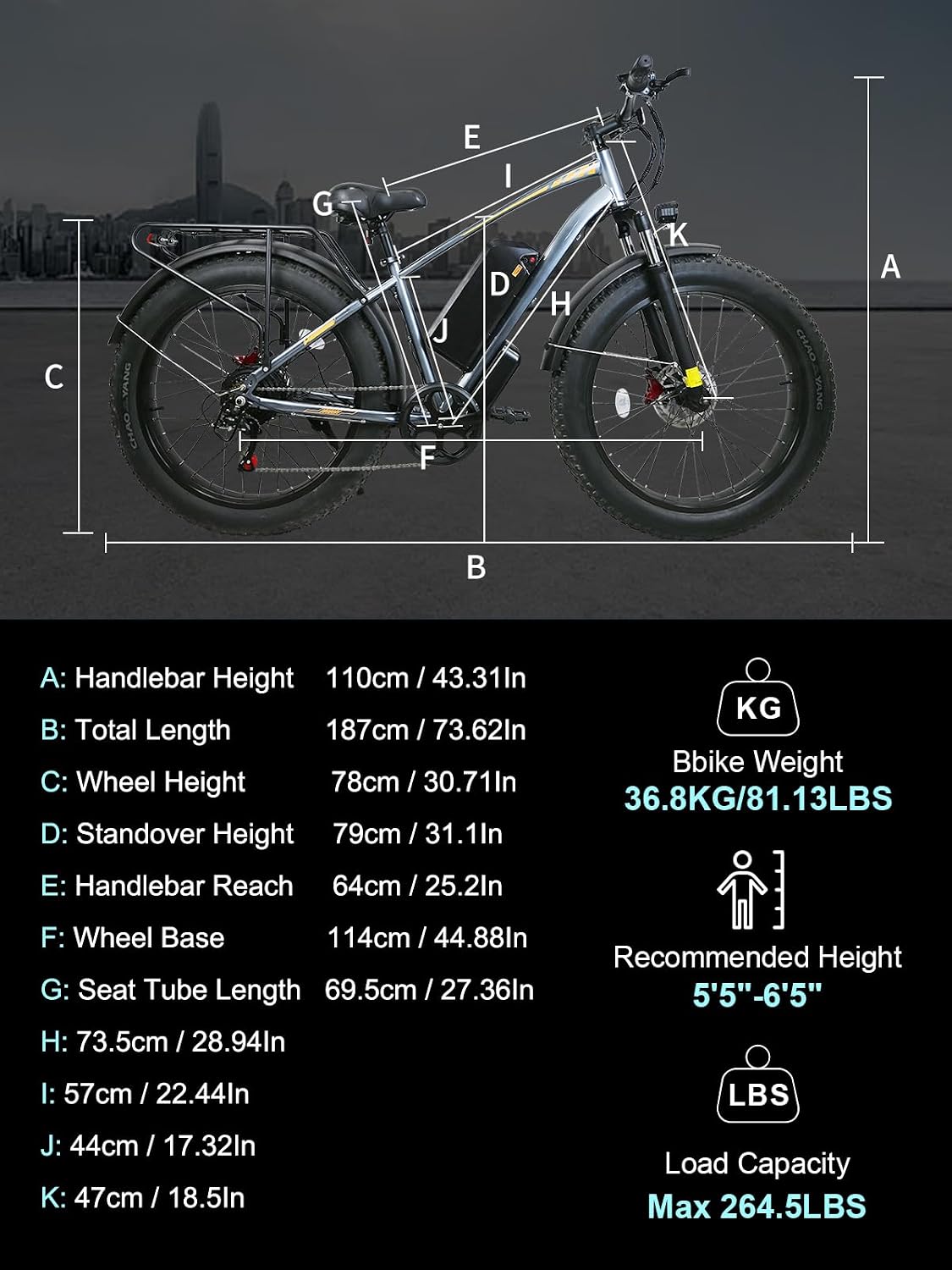 F01 Electric Bike for Adults with 1000W Motor, 48V 18.2AH Removable Battery, 26' Electric Bicycle Fat Tire E-Bike 30MPH Mountain Beach Snow E-Bike, 7 Speed Gear.Safety Tested to UL 2849
