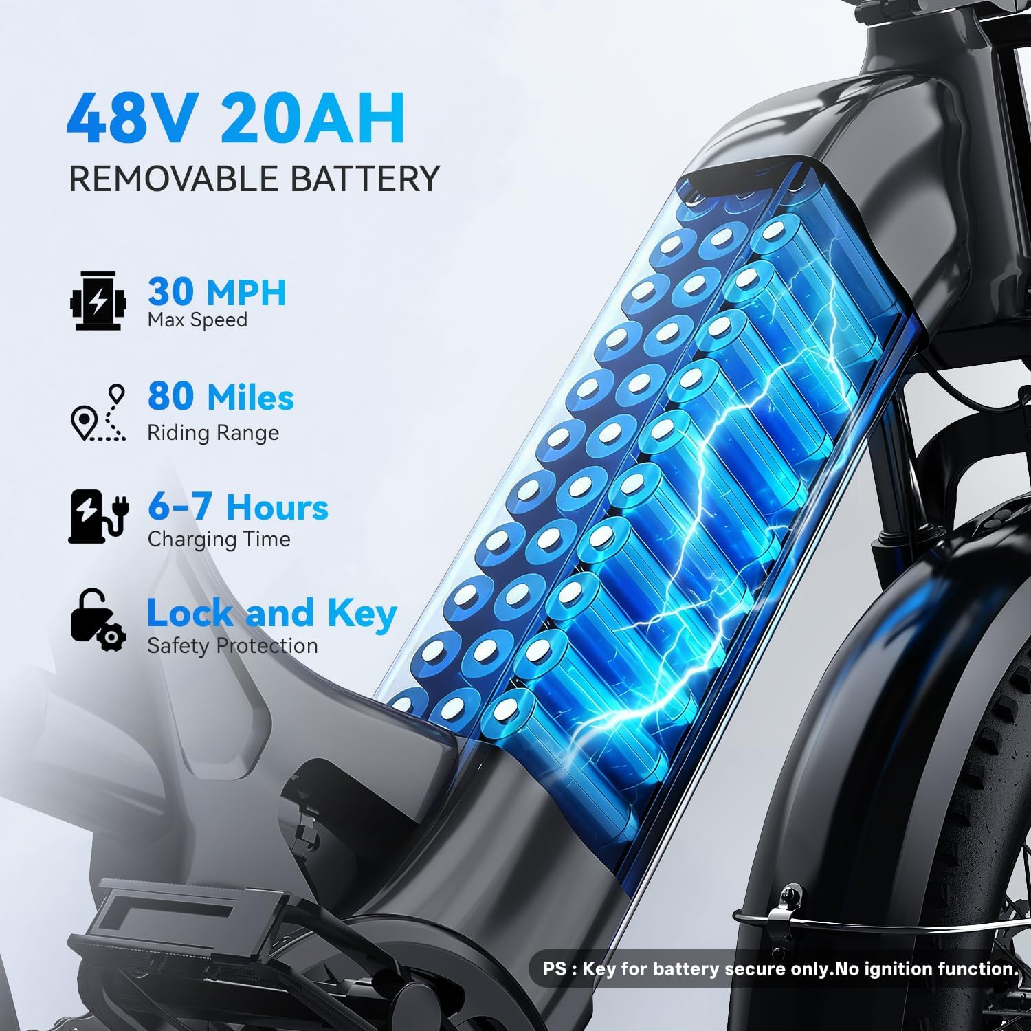 Cybervelo 1000W Folding Electric Bike,48V 20.8AH Removable Battery EBike,30+MPH,80 Miles Max Range Electric Bike for Adults, 20' Fat Tire Foldable ebike, Adult Electric Bikes for Commute All Terrain