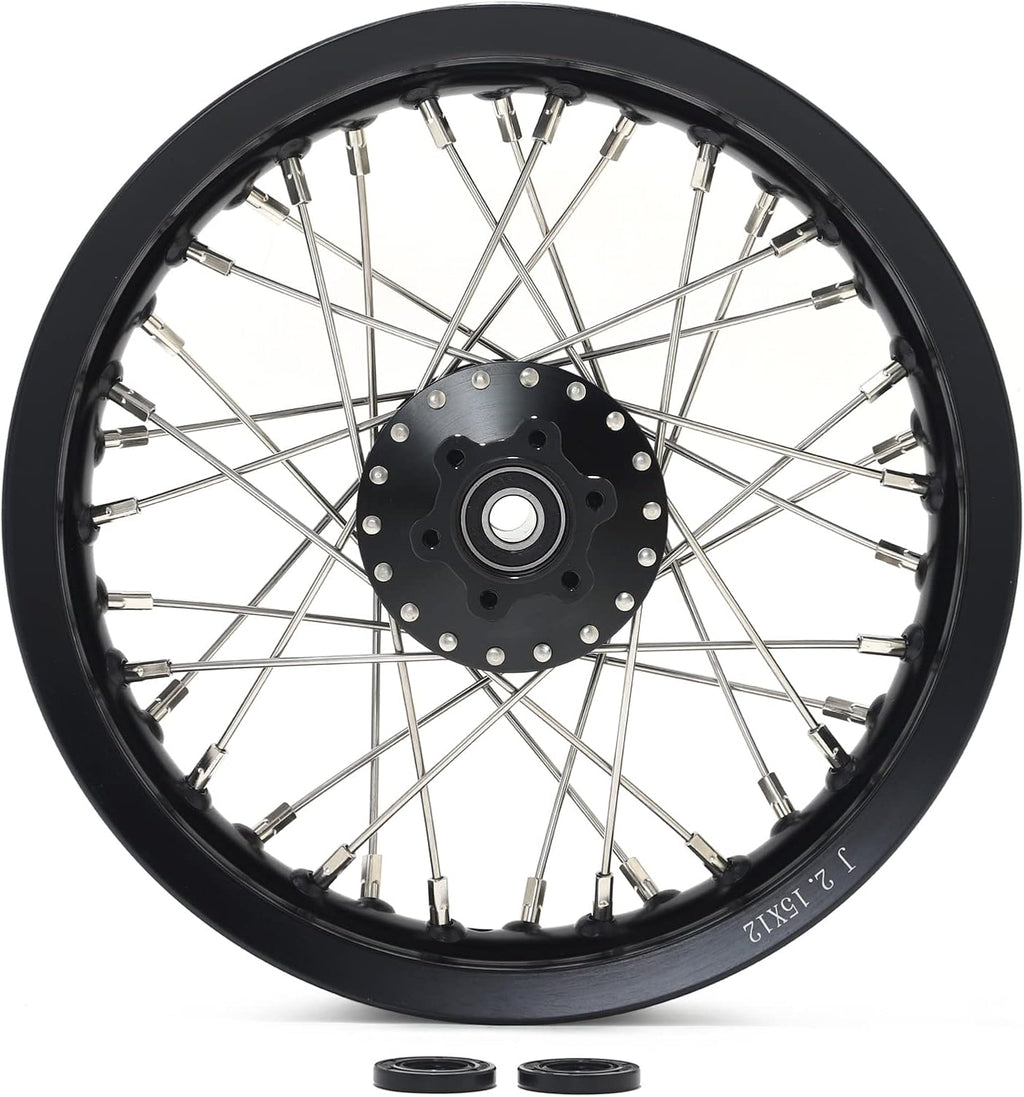 TOFR 12' x 2.15' Rear Wheel Rim Spoke Hub for Surron SUR-RON Light Bee X LBX for Segway X160 X260