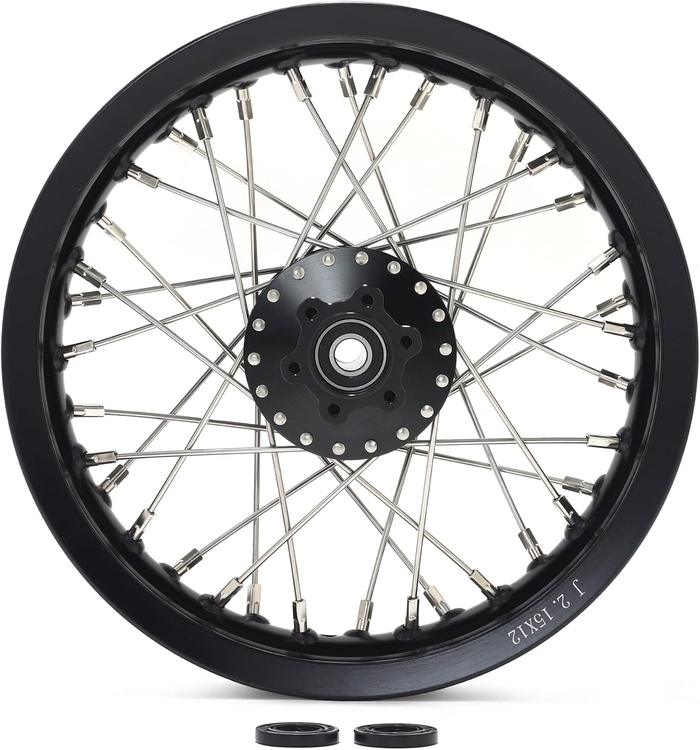 TOFR 12' x 2.15' Rear Wheel Rim Spoke Hub for Surron SUR-RON Light Bee X LBX for Segway X160 X260