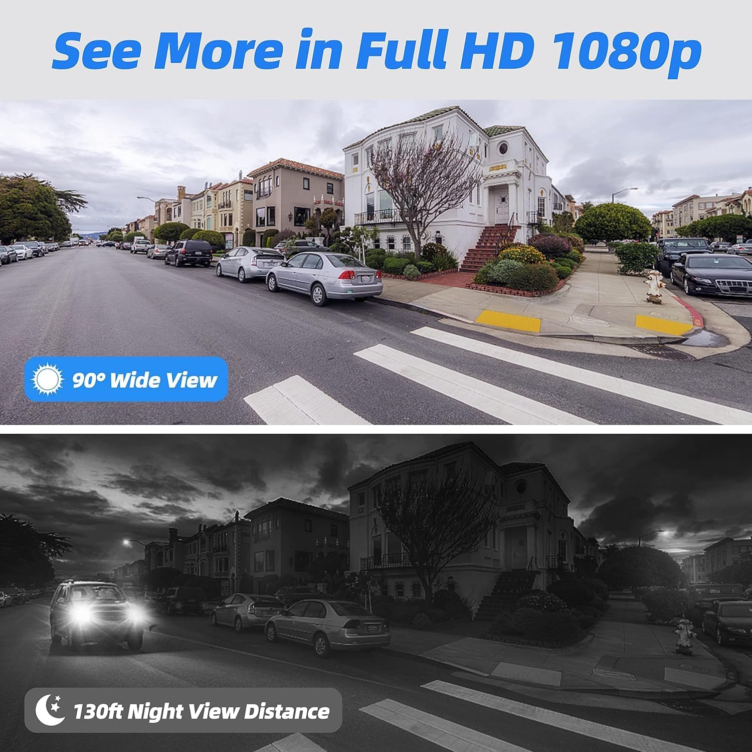 Swann Home DVR Security Camera System with 64GB Storage, 1080p Full HD Video, 4 Camera 4 Channel, DVR Wired Surveillance Security Cameras Outdoor Indoor, Heat Motion Detection, Night Vision