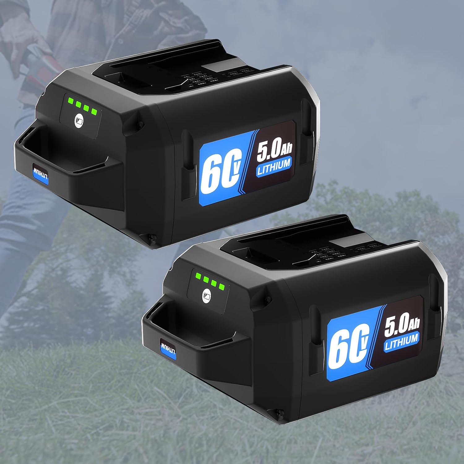 【Upgrade】 5.0Ah Replacement Battery for Toro 60V Battery fro Toro Flex Force Power System 60 Volt Max for Toro Snow Shovel Mower Blower...,with 4 LED On Board Power Meter