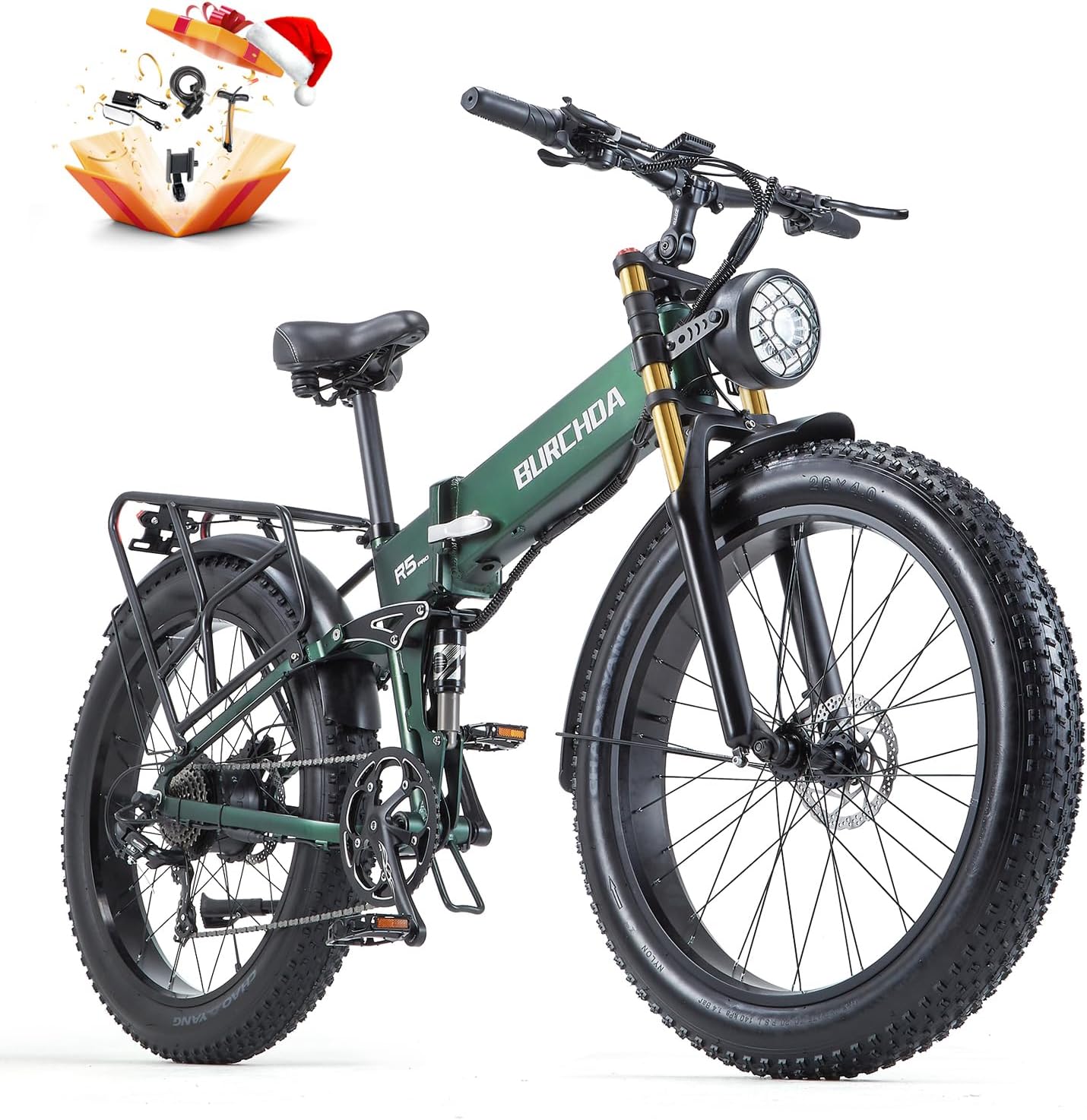 Electric Bike for Adults with 1500W Peak Motor 30 MPH & 65 Miles /130 Miles Long Range Fast E Dirt Bike, 48V 40Ah/20Ah Removable Battery, Full Suspension 26' Fat Tire Mountain Bike