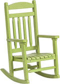DutchCrafters Kids Porch Rocking Chair, Toddler Rocker for Ages 2-6, Kids Plastic Patio Set Rocking Chair Indoor or Outdoor Playhouse Accessories - Amish Made in USA (Lime Green)