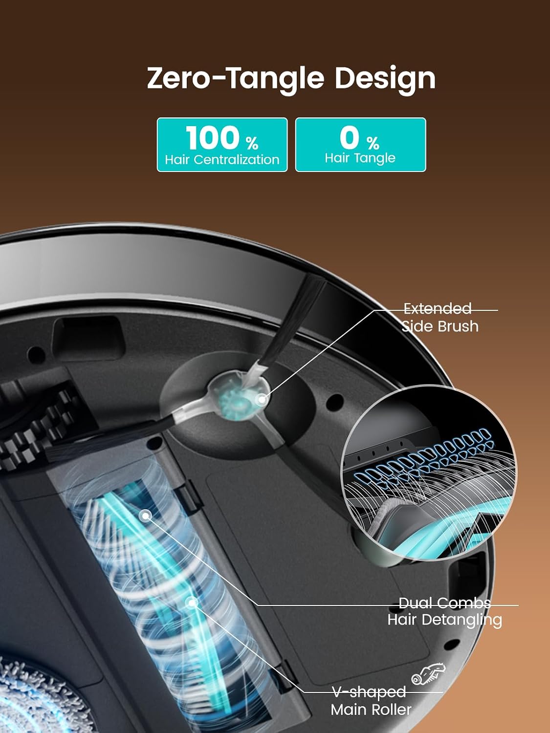 Lefant Robot Vacuum and Mop, 22,000Pa Suction,All-in-One, 90-Day Self-Emptying, Obstacle Avoidance, Auto Mop Washing&Drying, for Pet Hair Carpet, 5G WiFi Alexa/APP/iWatch Control, M3 Ultra