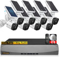 Solar Outdoor Wireless Surveillance Camera System Battery Solar Powered Battery Video Security Cameras Systems