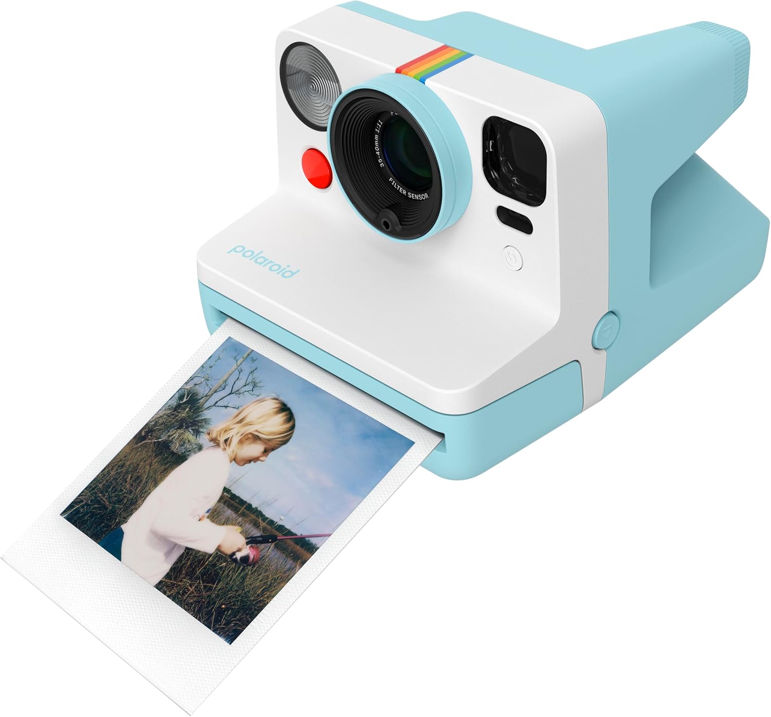 Polaroid Now 3rd Generation I-Type Instant Film Camera - Arctic Blue - Camera Only No Film (9157)