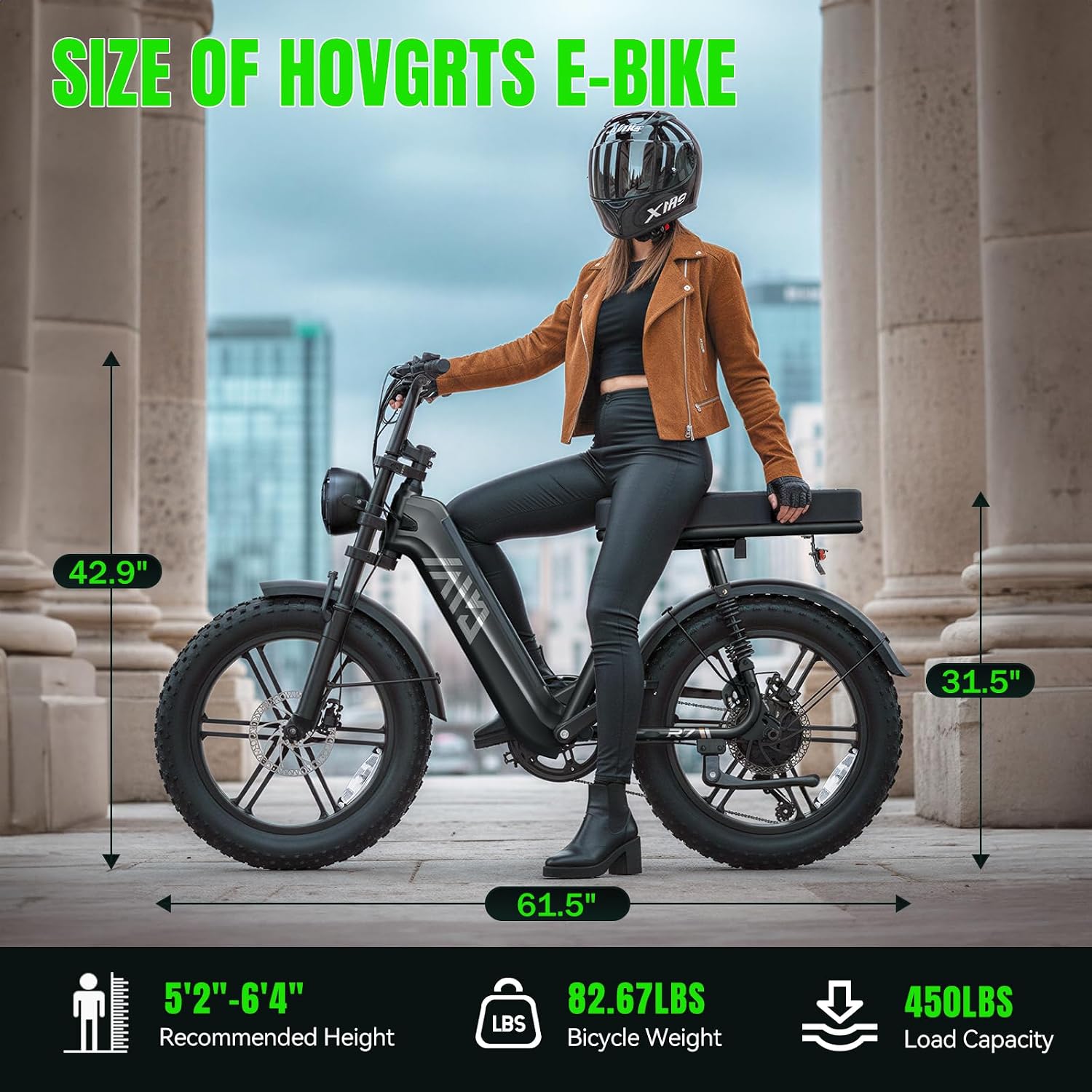 TST Electric Bike for Adults 1500W Peak 20' Fat Tire All-Terrain E-Bike 60 Miles Electric Dirt Bike for Road Sand Mountain Snow - 48V 15AH Battery Powered Electric Motorcycle for Adventure