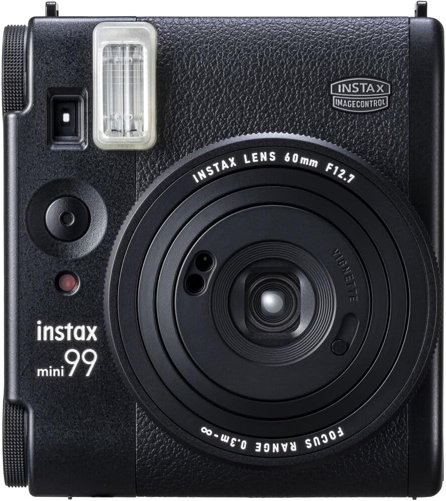 Fujifilm Instax Mini 99 Instant Camera Bundle with Fuji Instax Mini Instant Film Value Pack (40 Sheets) + Vintage Style Compatible Carrying Case - Black+ Photo Album – 64 Pockets + More