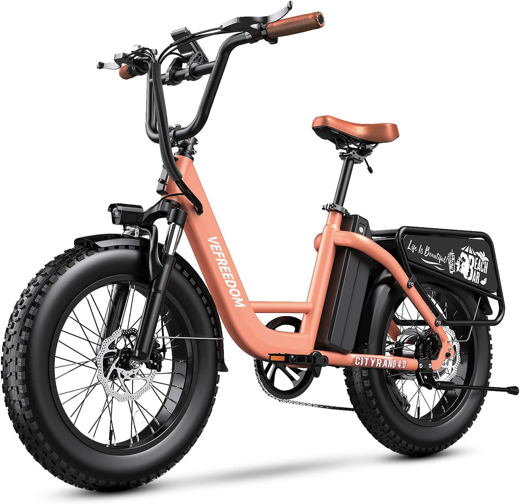 VEFREEDOM 1500W Motor Electric Bike for Adults 80 Miles 30MPH Ebike 20' x 4 Fat Tire 48V 20Ah Removable Battery Mountain E Bike Commuter Front Suspension Bicycles Men Women