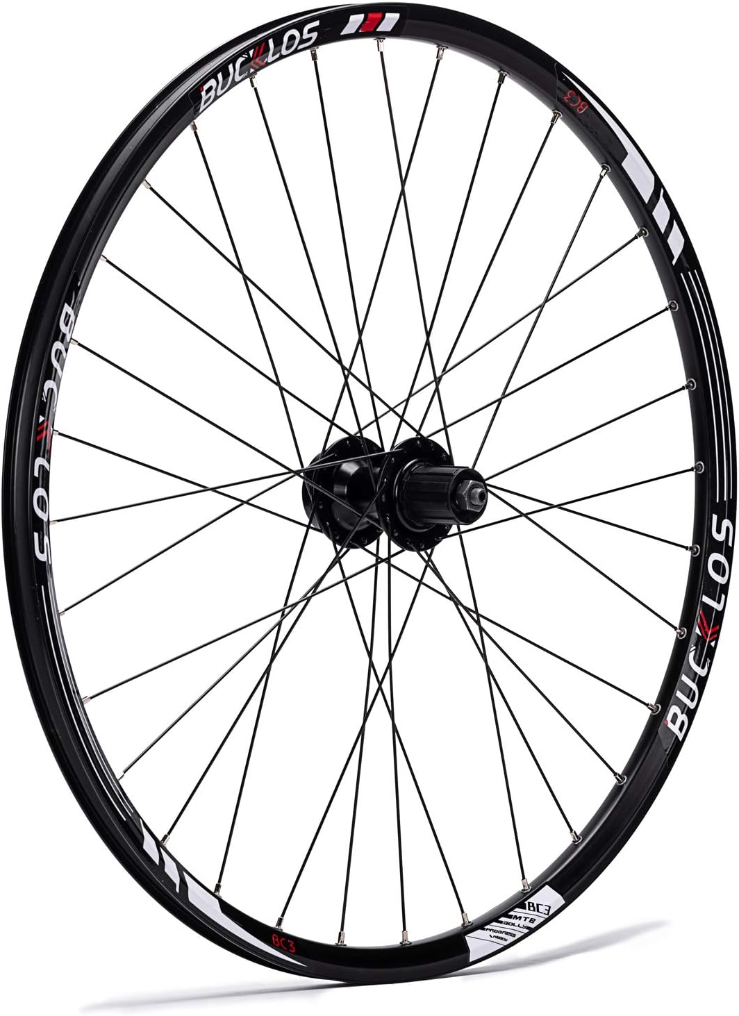 BUCKLOS MTB Wheelset 26' 27.5' 29' Quick Release Disc Brake 32H Mountain Bike Wheels, High Strength Aluminum Alloy Rim Black Bike Wheel, Suitable 8-10 Speed Cassette Mountain Bike Wheelset