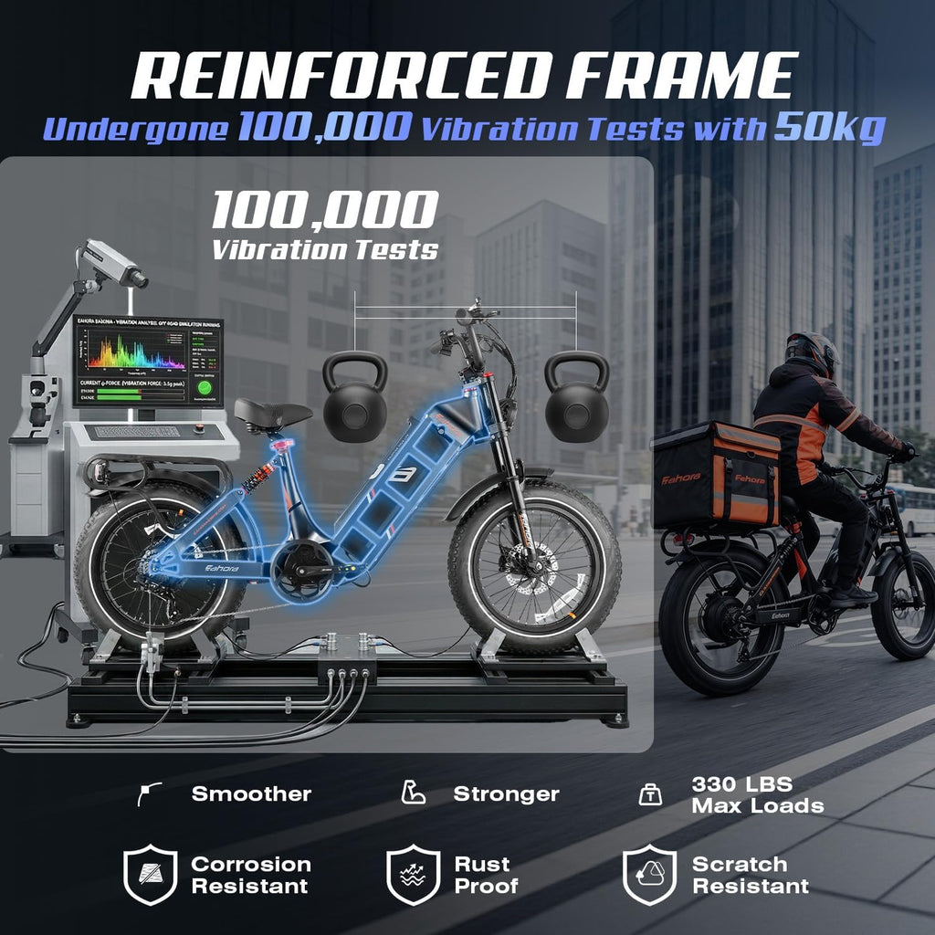 2026 Eahora 5400W Juliet Pro 2 Electric Bike for Adults 43MPH Dual Motor 70Ah Ebike 200Miles Long Range Electric Bicycle, 20'' Fat Tire Full Suspension Electric Mountain Bike for Commuting/Delivery