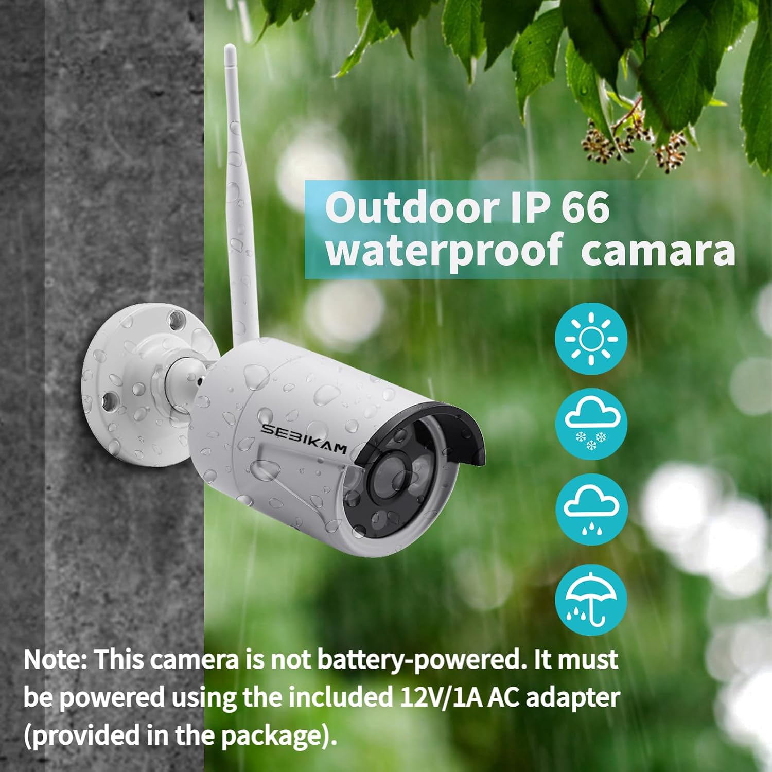 Wireless Security Camera System with 10.1' Monitor, 4PCS 3MP/2K HD Cameras | 2-Way Audio | Local & Remote View | Night Vision Motion Detection | IP66 Home Business Surveillance Kit (NO HDD)