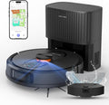 Robot Vacuum and Mop Combo, 6000Pa Strong Suction, LiDAR Navigation, Self-Emptying Dock,90-Day Hands-Free,Smart Mapping,WiFi/App/Alexa,Robotic Vacuum for Pet Hair, Dust, Hard Floors and Carpets