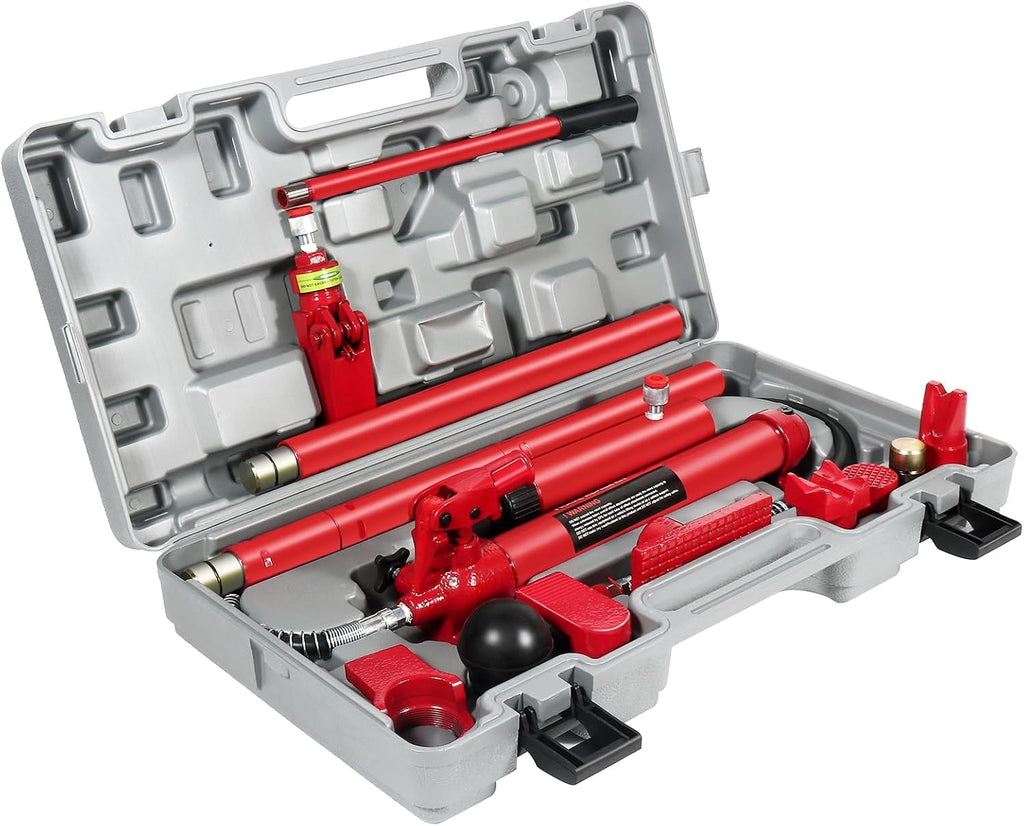 Heavy Duty 10 Ton Porta Power Hydraulic Jack Body Frame Repair Kits Auto Shop Tool Lift for Ram for Loadhandler Truck Bed Unloader Farm/Hydraulic Equipment Construction