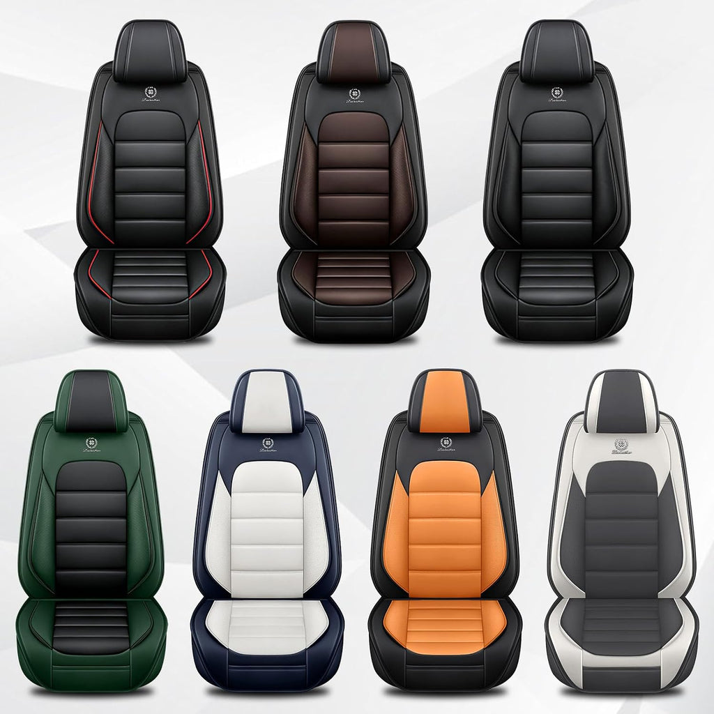 Car Seat Cover Fit for GMC Acadia 2007-2025,Compatible Airbag Non-Slip Waterproof Seat Cover,Car Seat Protector Premium Interior (Standard 2 Seats,Black Red)