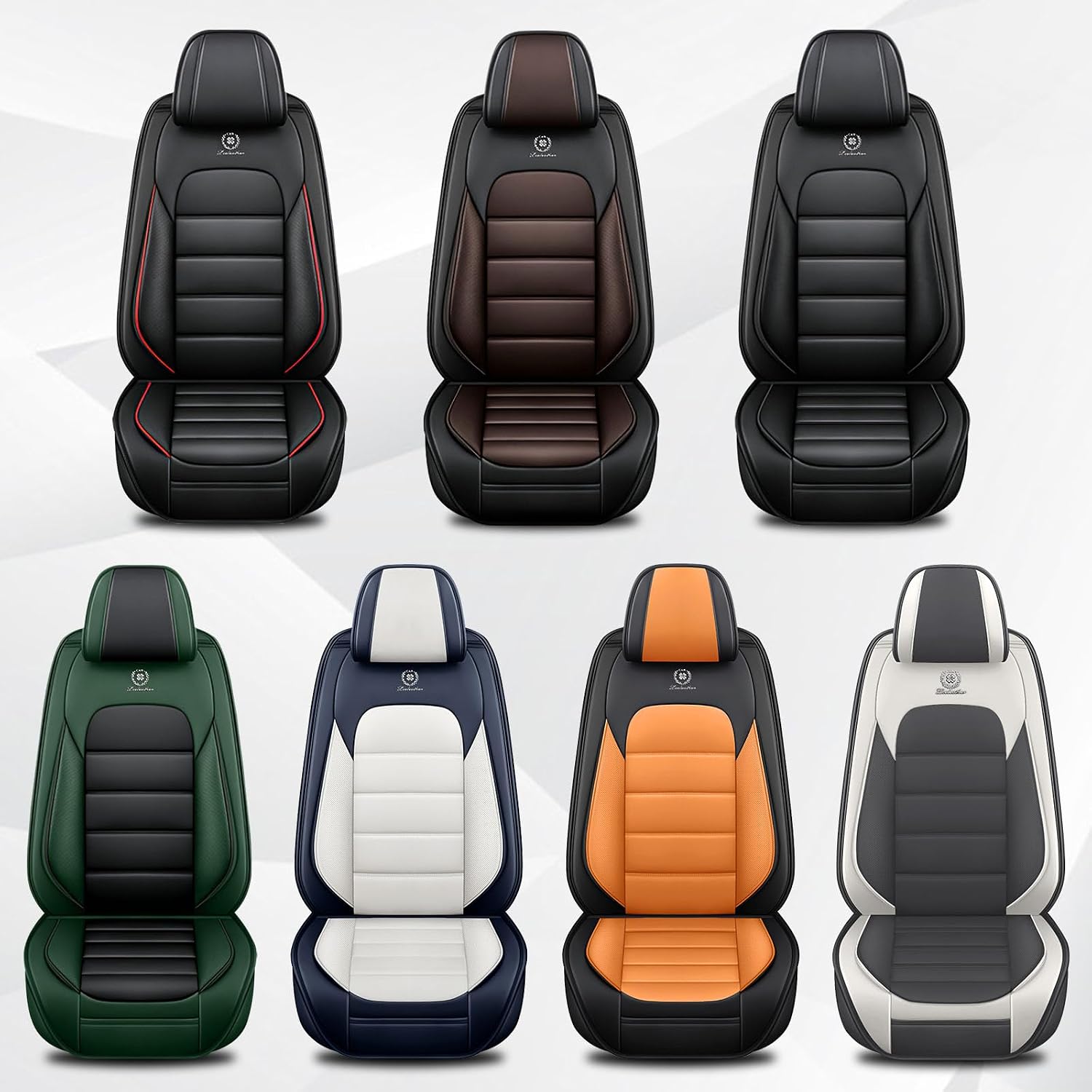 Car Seat Cover Fit for Volkswagen New Beetle 2000-2010,Compatible Airbag Non-Slip Waterproof Seat Cover,Car Seat Protector Premium Interior (Standard 2 Seats,Black Red)