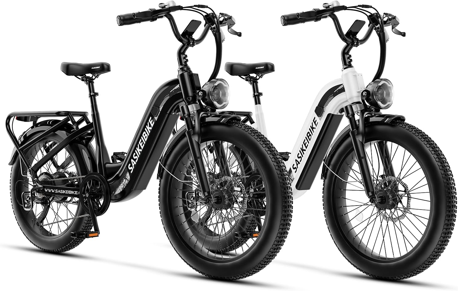1500W Motor Electric Bike for Adults & Teenager, 48V 20AH Removable Battery Ebike, 24inch Fat Tire Electric Bicycle, Step-Thru E Bike for Commuting & Mountain, Front Suspension