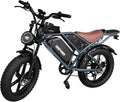 DEEPOWER Electric Bike for Adults,1500W Peak Motor 30MPH 35-50 Miles Electric Dirt Bike,Dual Suspension Ebikes for Adults, 20' Fat Tire E Bike with 960Wh Battery,UL2849 Tested