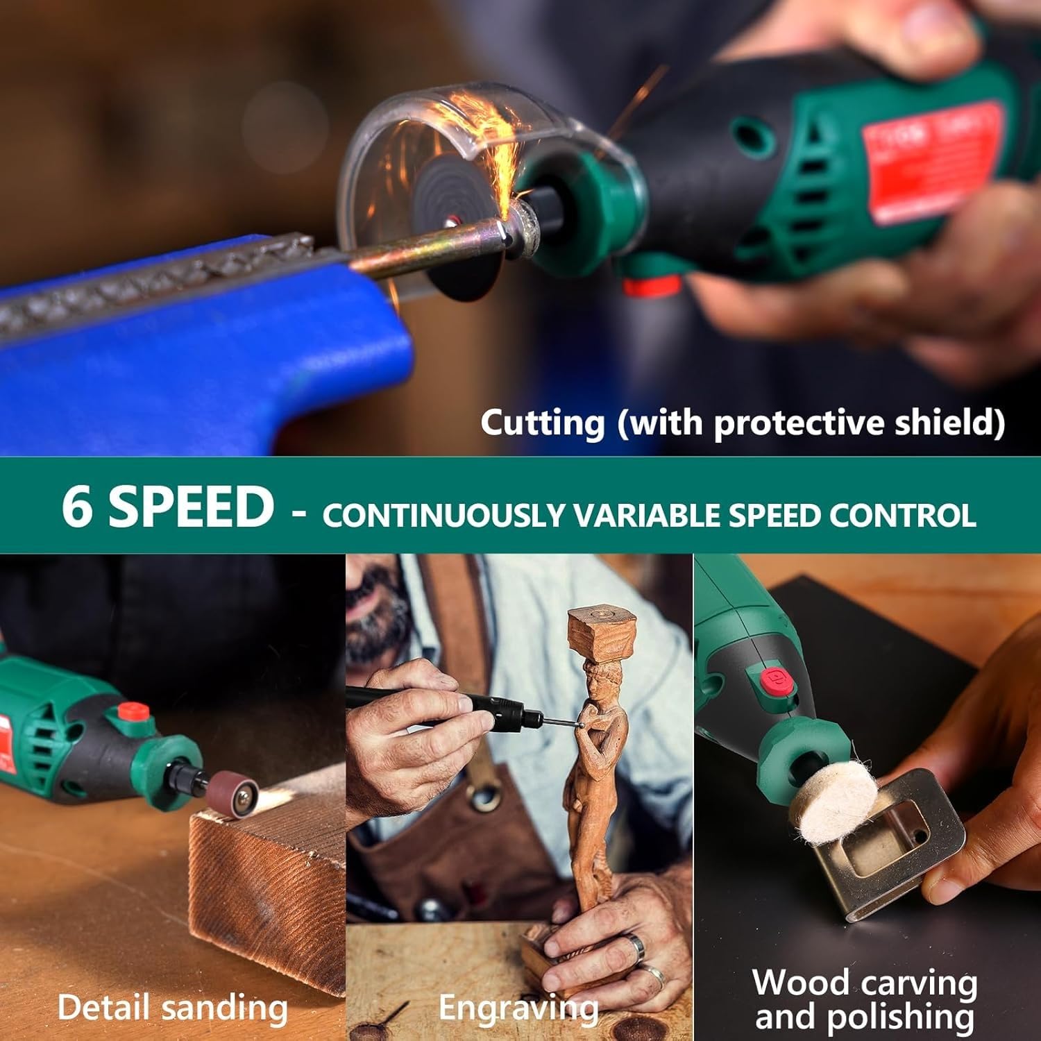 HYCHIKA Cordless Hammer Drill Driver 18V,180W Rotary Tool,2-Tool Power Tool Set Combo Kit
