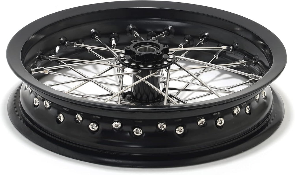 TOFR 12' x 2.15' Front Wheel Rim Hub for Sur-Ron Surron Light Bee X LBX for Segway X160 X260 for Talaria Sting Talaria XXX for Apollo RFN for Beta Explorer